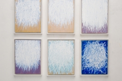 6x 40x30 cm. 2020 Acryl op linnen